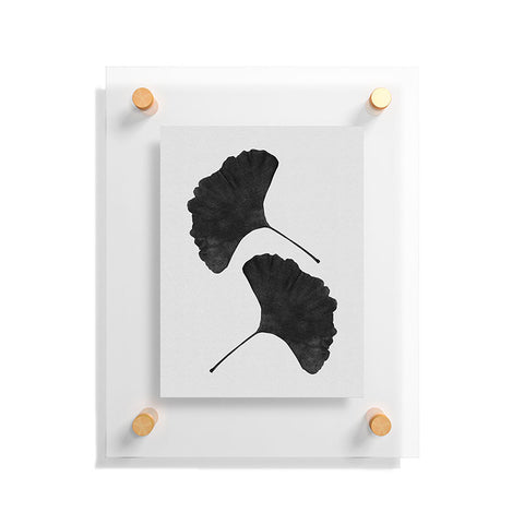 Orara Studio Ginkgo Leaf Black and White II Floating Acrylic Print