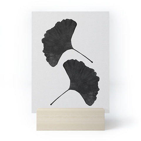 Orara Studio Ginkgo Leaf Black and White II Mini Art Print