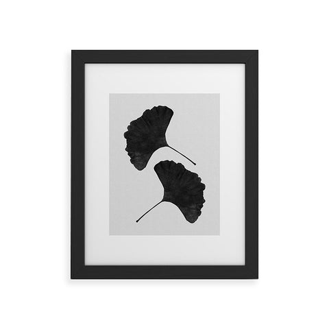 Orara Studio Ginkgo Leaf Black and White II Framed Art Print