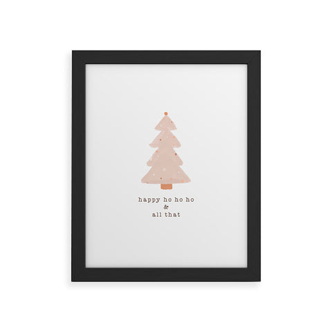 Orara Studio Happy Ho Ho Ho Framed Art Print