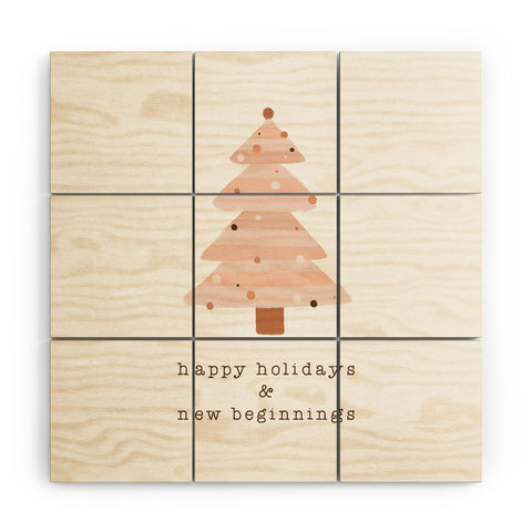Orara Studio Happy New Beginnings Wood Wall Mural