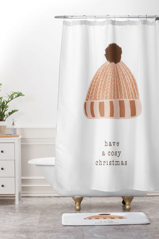 Orara Studio Have A Cosy Christmas Shower Curtain And Mat