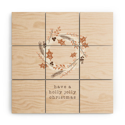 Orara Studio Have A Holly Jolly Christmas Wood Wall Mural