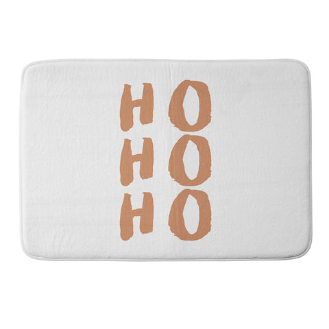 Orara Studio Ho Ho Ho Quote Memory Foam Bath Mat
