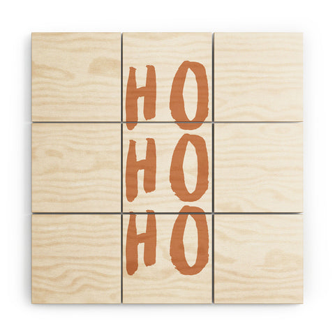 Orara Studio Ho Ho Ho Quote Wood Wall Mural