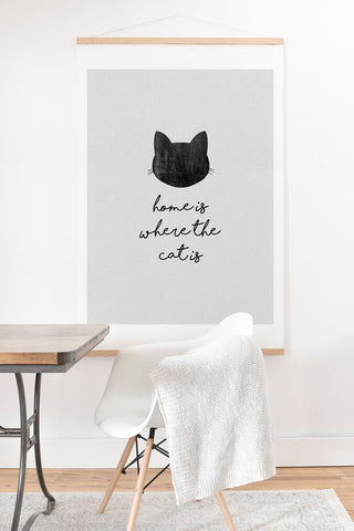 Orara Studio Home Is Where The Cat Is Art Print And Hanger