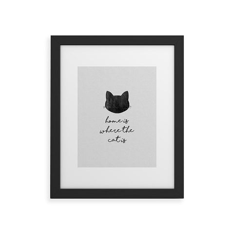 Orara Studio Home Is Where The Cat Is Framed Art Print