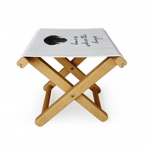 Orara Studio Home Is Where The Dog Is Folding Stool