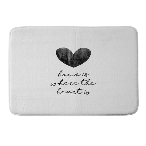 Orara Studio Home Is Where The Heart Is Memory Foam Bath Mat