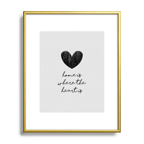 Orara Studio Home Is Where The Heart Is Metal Framed Art Print