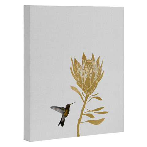 Orara Studio Hummingbird and Flower I Art Canvas