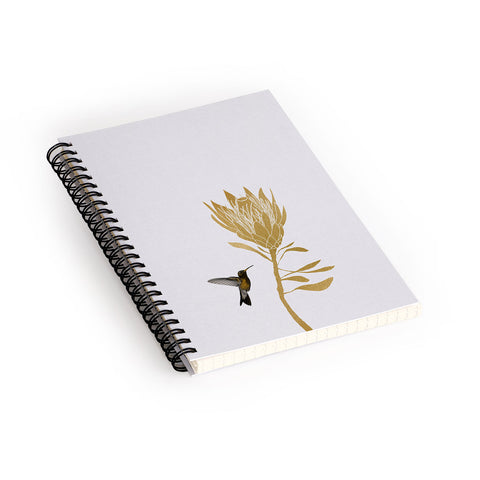 Orara Studio Hummingbird and Flower I Spiral Notebook