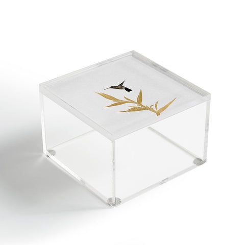 Orara Studio Hummingbird and Flower II Acrylic Box