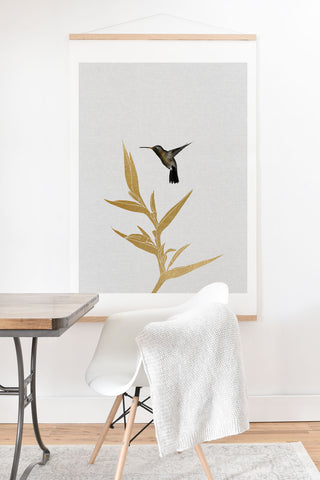 Orara Studio Hummingbird and Flower II Art Print And Hanger