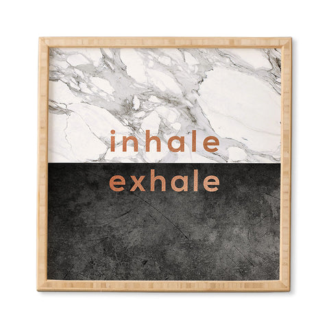 Orara Studio Inhale Exhale Quote Framed Wall Art