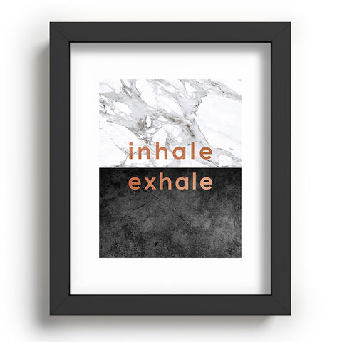 Orara Studio Inhale Exhale Quote Recessed Framing Rectangle