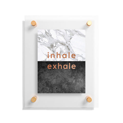 Orara Studio Inhale Exhale Quote Floating Acrylic Print