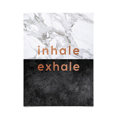 Orara Studio Inhale Exhale Quote Poster