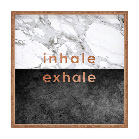 Orara Studio Inhale Exhale Quote Square Tray