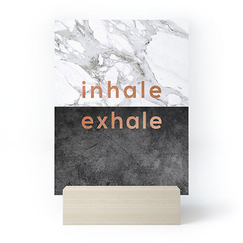 Orara Studio Inhale Exhale Quote Mini Art Print
