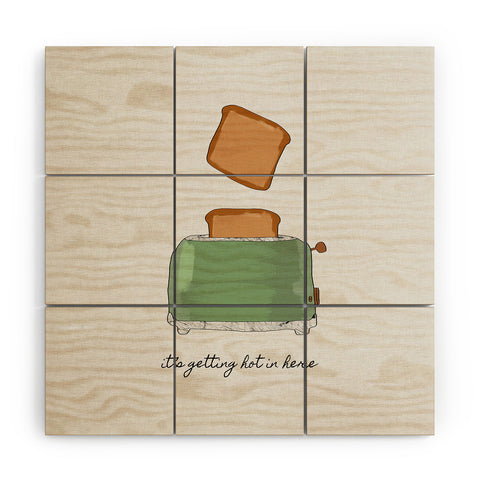 Orara Studio It Is Getting Hot In Here Wood Wall Mural