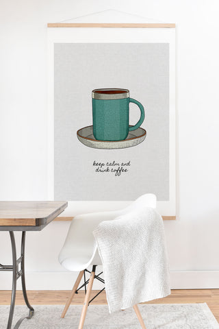 Orara Studio Keep Calm And Drink Coffee Art Print And Hanger