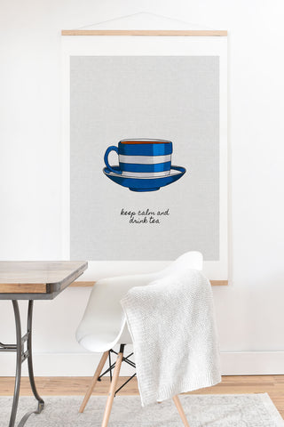 Orara Studio Keep Calm And Drink Tea Art Print And Hanger