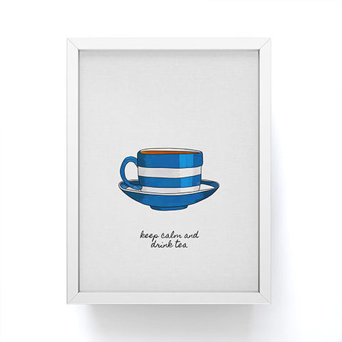 Orara Studio Keep Calm And Drink Tea Framed Mini Art Print
