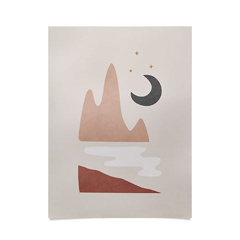 Orara Studio Landscape And Moon Poster