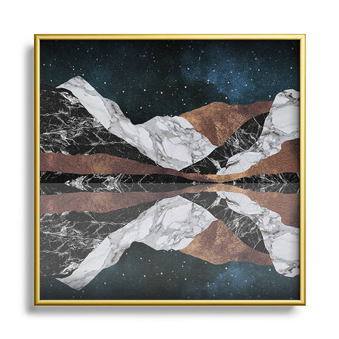 Orara Studio Landscape Mountains Metal Square Framed Art Print
