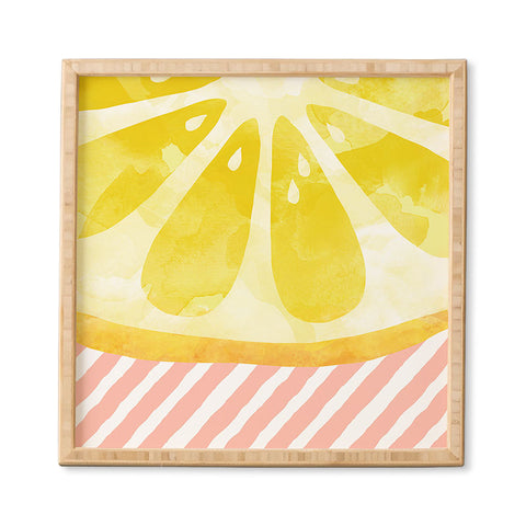 Orara Studio Lemon Fruit Painting Framed Wall Art