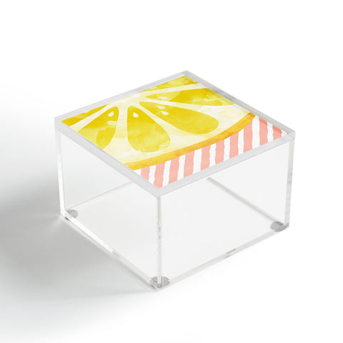 Orara Studio Lemon Fruit Painting Acrylic Box
