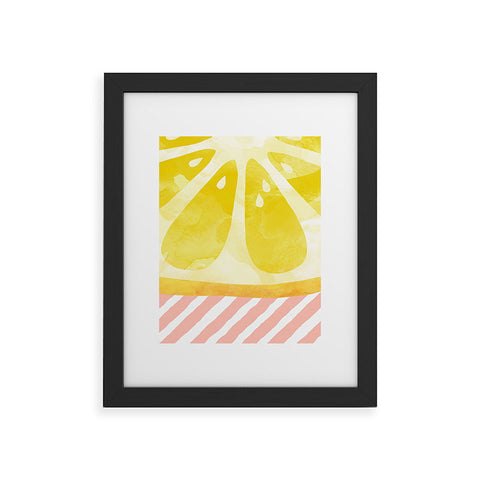 Orara Studio Lemon Fruit Painting Framed Art Print