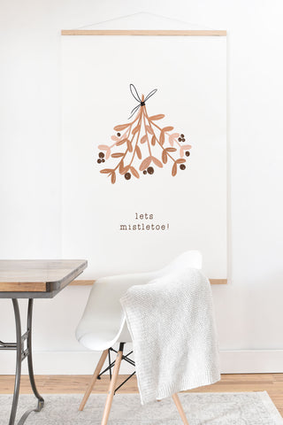 Orara Studio Lets Mistletoe Art Print And Hanger