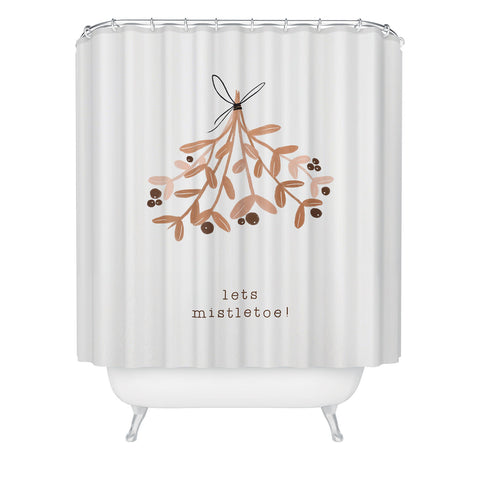 Orara Studio Lets Mistletoe Shower Curtain