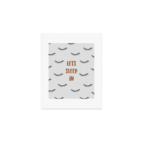 Orara Studio Lets Sleep In Bedroom Quote Art Print