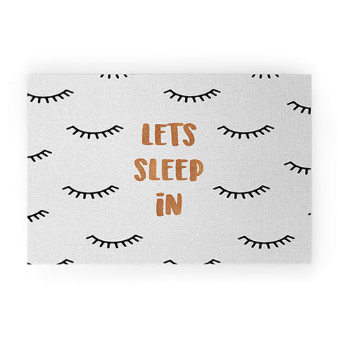 Orara Studio Lets Sleep In Bedroom Quote Welcome Mat