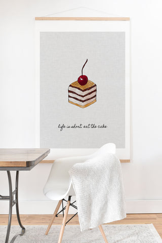 Orara Studio Life Is Short Eat The Cake Art Print And Hanger