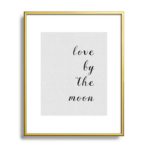 Orara Studio Love By The Moon Metal Framed Art Print
