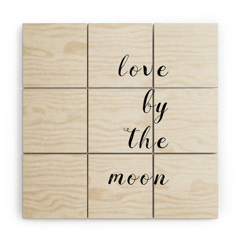 Orara Studio Love By The Moon Wood Wall Mural