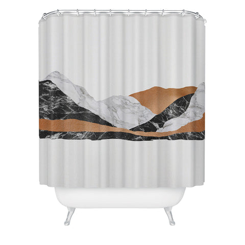Orara Studio Marble Landscape I Shower Curtain