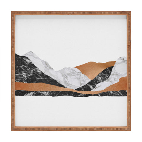 Orara Studio Marble Landscape I Square Tray