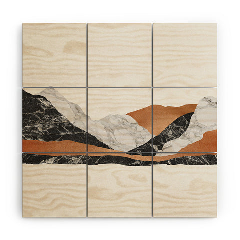 Orara Studio Marble Landscape I Wood Wall Mural