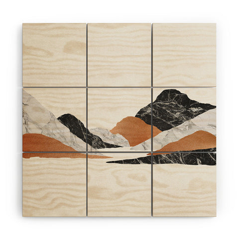 Orara Studio Marble Landscape II Wood Wall Mural