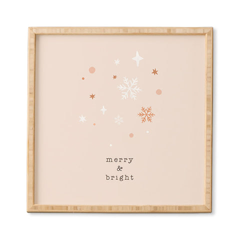 Orara Studio Merry And Bright Quote Framed Wall Art