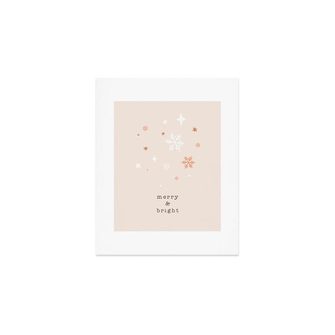 Orara Studio Merry And Bright Quote Art Print