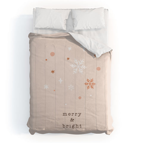 Orara Studio Merry And Bright Quote Comforter