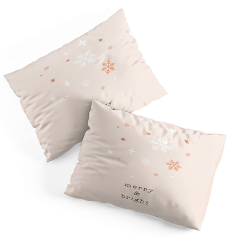 Orara Studio Merry And Bright Quote Pillow Shams