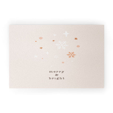 Orara Studio Merry And Bright Quote Welcome Mat