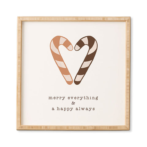 Orara Studio Merry Everything Typography Framed Wall Art
